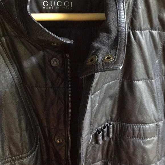 Gucci Black Leather Hunting Jacket - Picture 16 of 16
